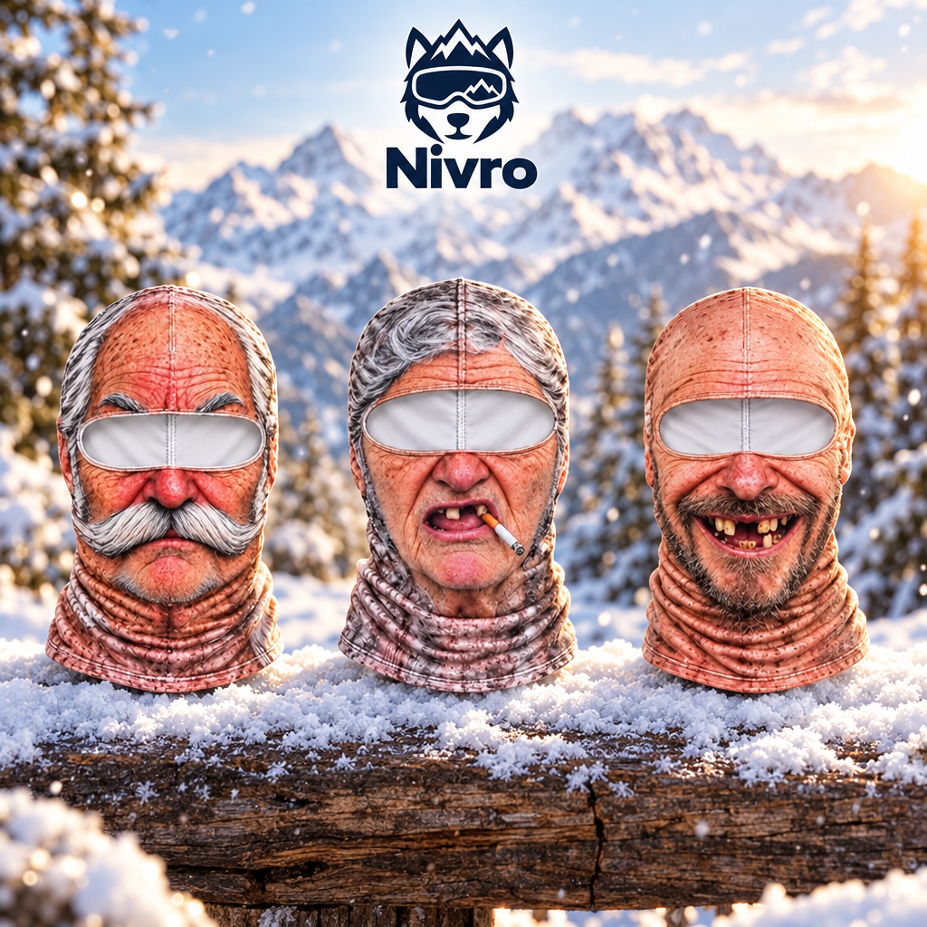 Nivro funny face ski balaclavas - three designs